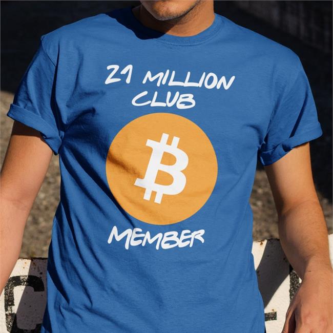 Evasavagiou.Eth 21 Million Club Member Bitcoin T Shirt Coin Bureau Merch