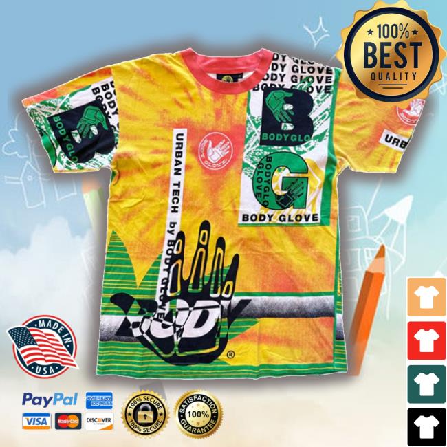 Official 4Th Quarter Vintage 90S Body Glove All Over Print Shirts