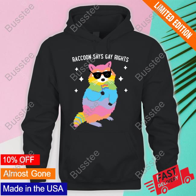 Raccoon Says Gay Rights T Shirt