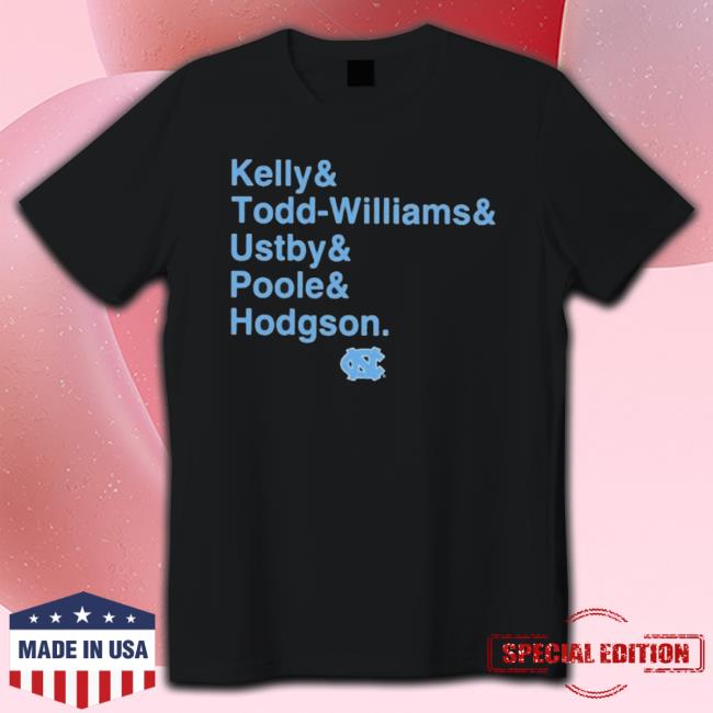 Official Unc Basketball Kelly Todd-Williams And Ustby And Poole And Hodgson Sweaters
