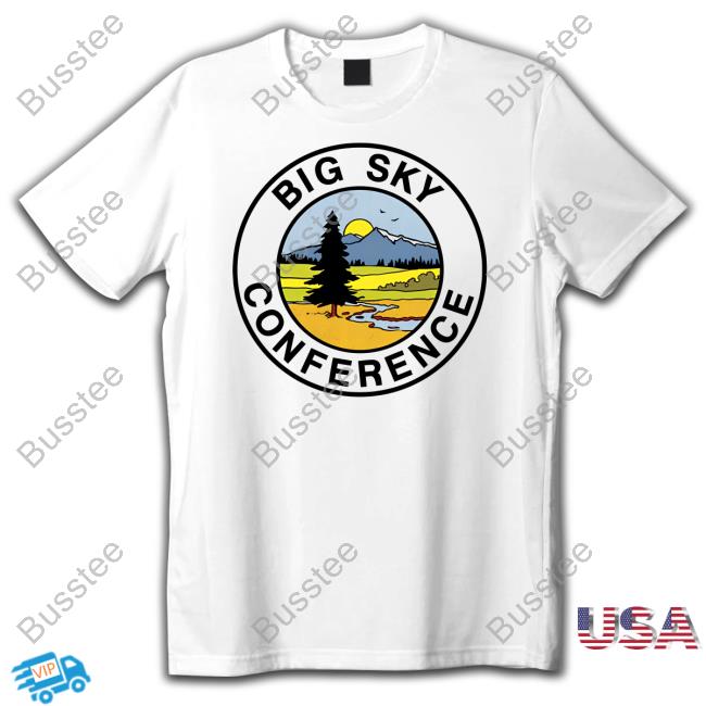 Ryan Nanni Wearing Big Sky Conference Logo T Shirt