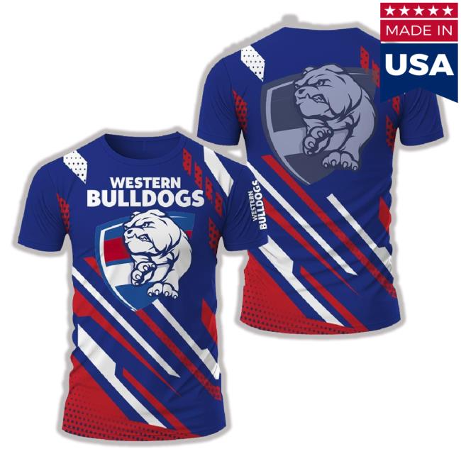 Western Bulldogs Logo 2023 All Over Print New Shirt