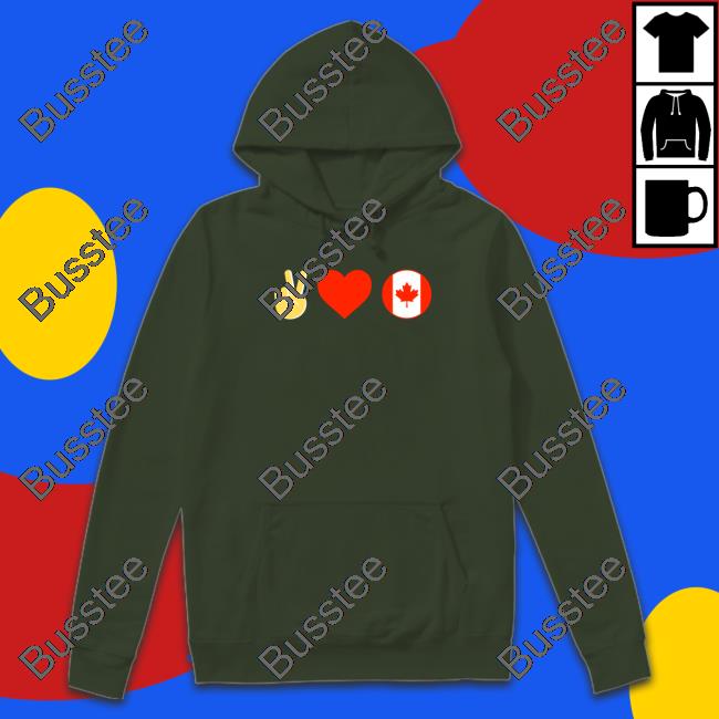 Brittlestar Peace Love Canada Shirt