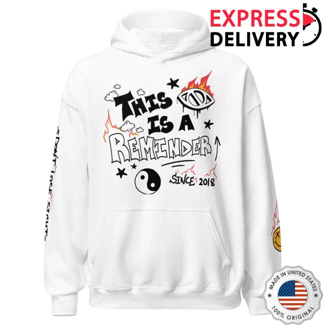 Official Itsjusta6 Merch Store Shop Itsjusta6 This is a Reminder Pullover Hoodie White