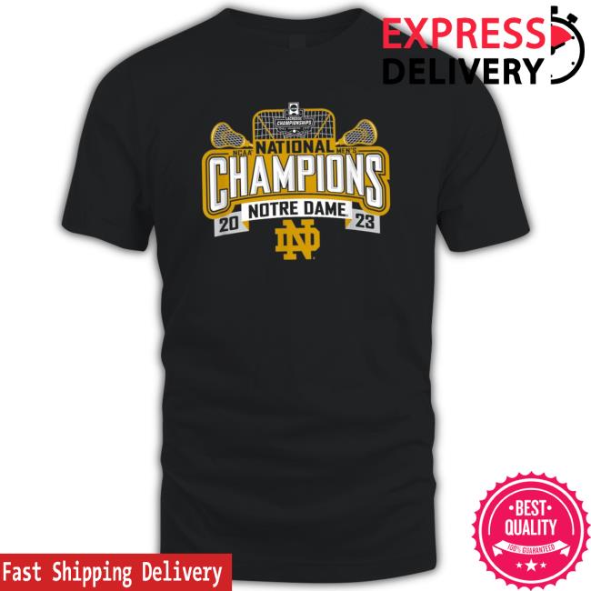 Official Notre Dame Fighting Irish National Champs Lacrosse 2023 T-Shirt