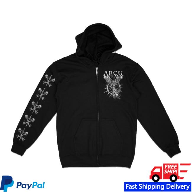Trending Arch Enemy Merch Store Poisoned Arrow Zip Hoodie Sweatshirt Archenemy Shop