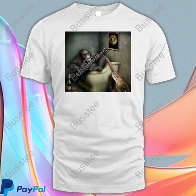 Monkey Smoking Cigarette And Playing Guitar Sweatshirt