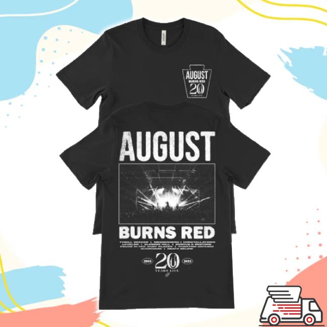 Trending August Burns Red Tour Merch Store 20 Year Tour Livestream Vip Bundle T-Shirt Augustburnsredtourmerch Shop