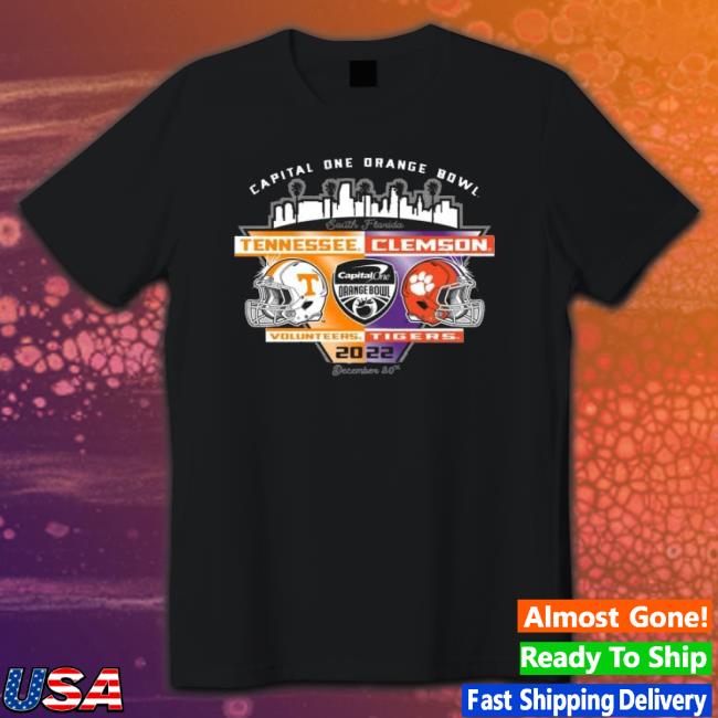 Tennessee Volunteers Vs Clemson Tigers Capital One Orange Bowl South Florida 2022 Crewneck Sweatshirt