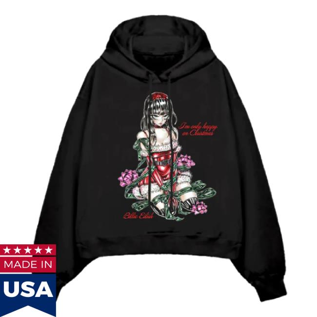 Original Billie Eilish Merch Store Tied Up Black Long Sleeve Tee Billieeilish Shop