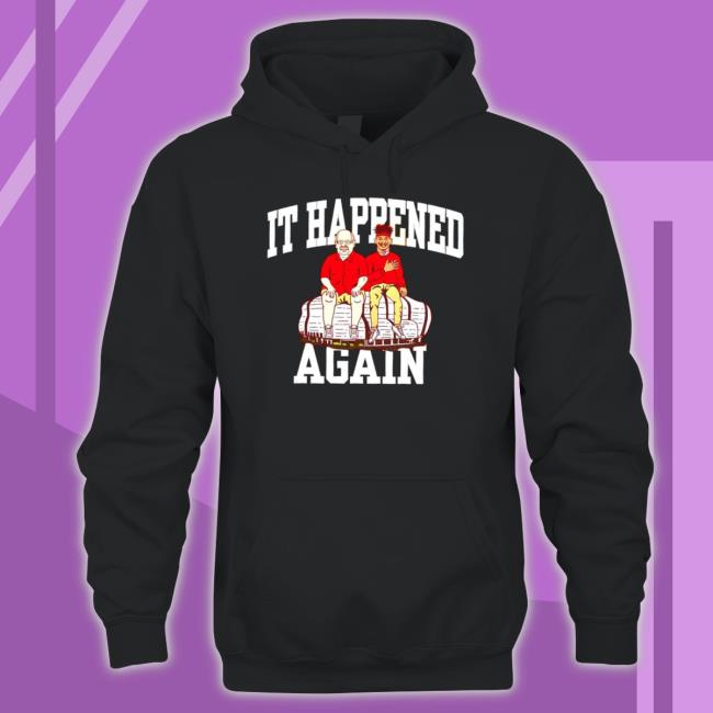 Andy Reid And Patrick Mahomes It Happened Again Crewneck Sweatshirt