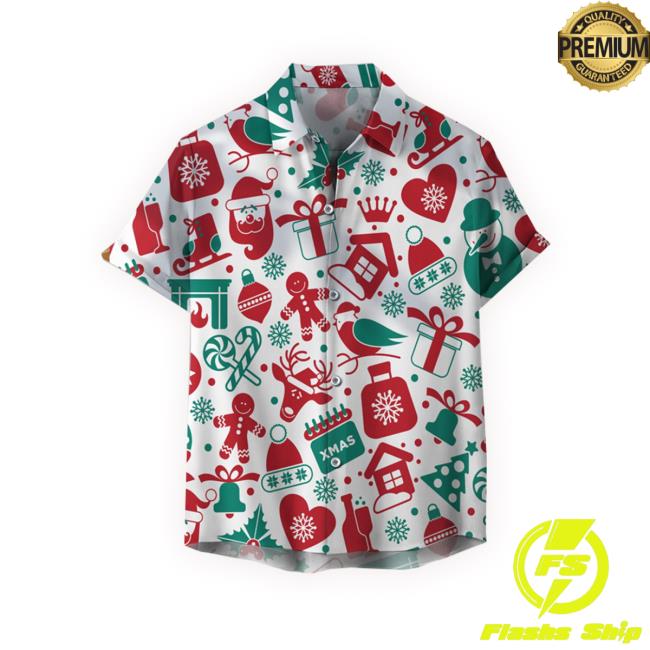 Official Christmas Pattern Unisex 3D Hawaiian Shirt Collection Gift For Men And Women Long Sleeve T Shirt