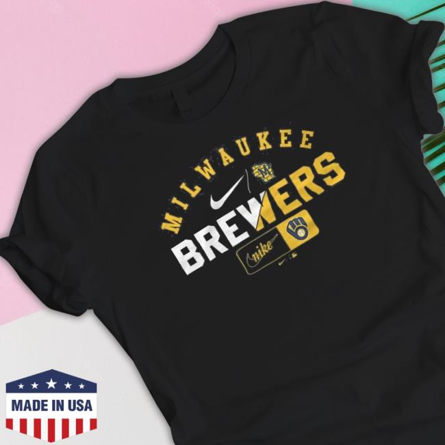 Milwaukee Brewers Slash Logo Team Sweatshirt