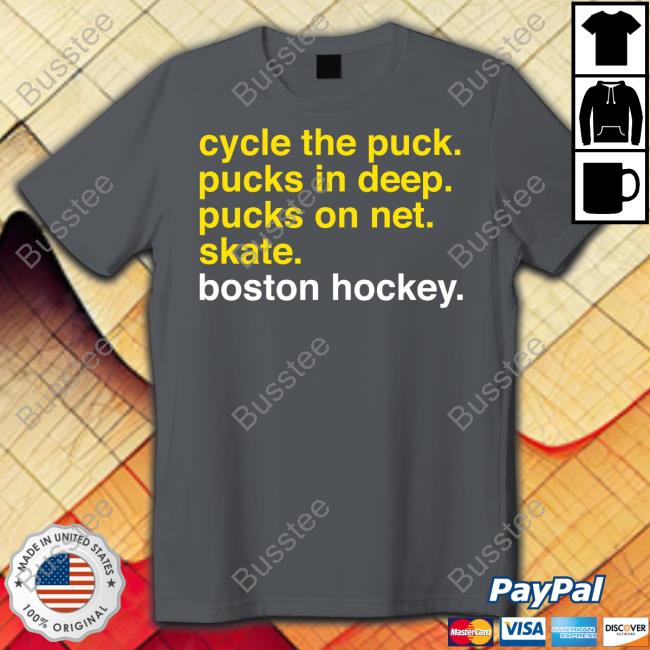 Cycle The Puck Pucks In Deep Pucks On Net Skate Tee Shirts
