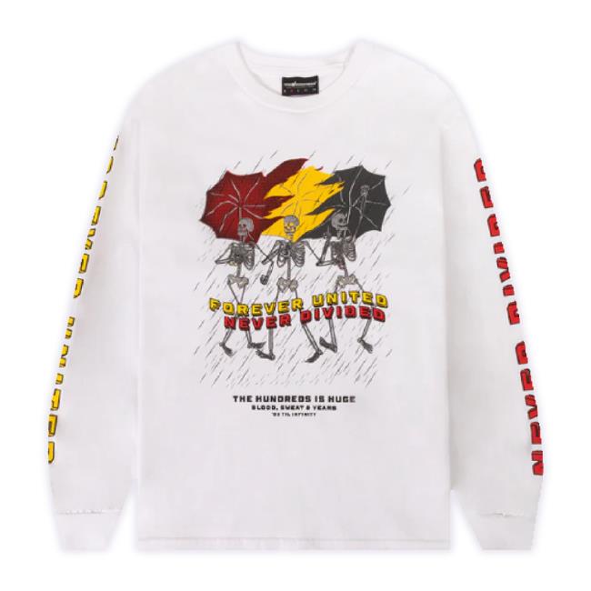 Original The Hundreds Merch Store The Hundreds In The Rain Ls Shirts White Thehundreds Shop