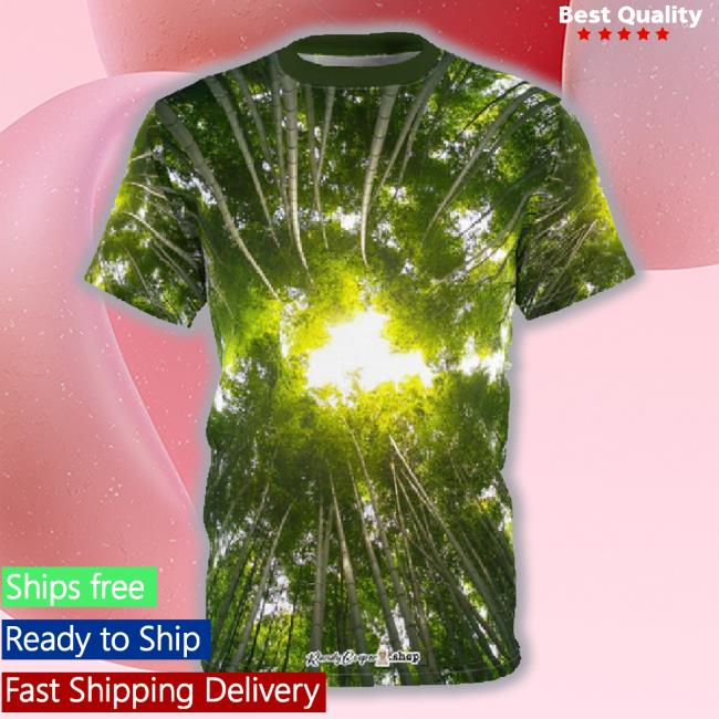 Bamboo Sunlight T-Shirt, Unisex Aop Polyester 3d Tee Shirt