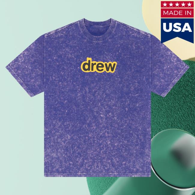 Official Drew House Merch Store Shop Secret Ss Popover Shirt Washed Amethyst DrewHouse Apparel Clothing
