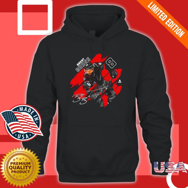 Brent Burns Stripes Carolina Hockey Hoodie