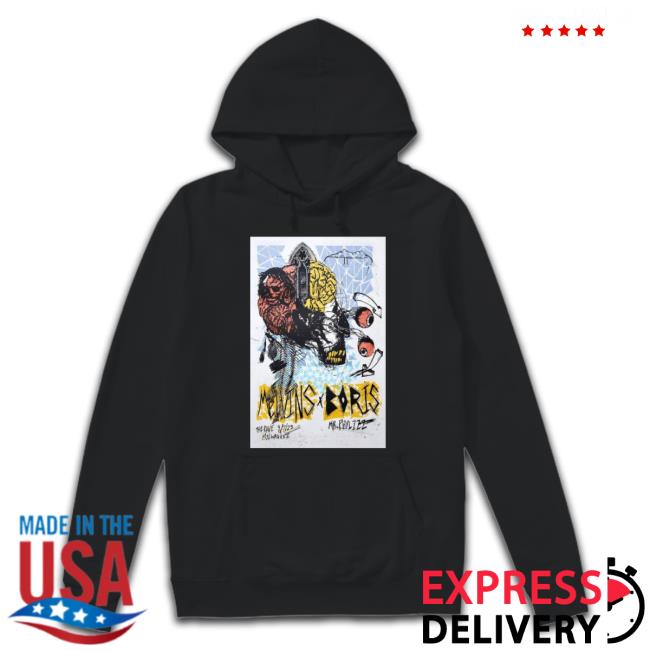 Boris And Melvins Twins Of Evil Tour The Rave Eagles Club Milwaukee Wi Sep 7, 2023 Poster T-Shirt