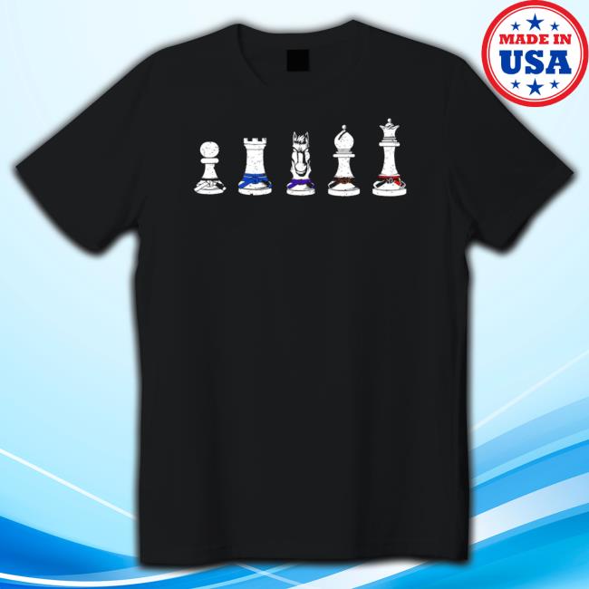 Chess Pieces With Jiu Jitsu Belts Color For Bjj Fighter Long Sleeve T Shirt