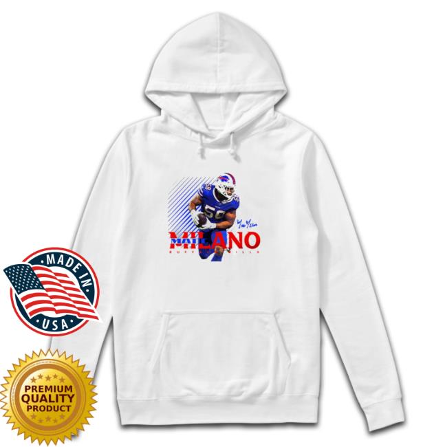 Matt Milano Buffalo Bills Signature T-Shirt