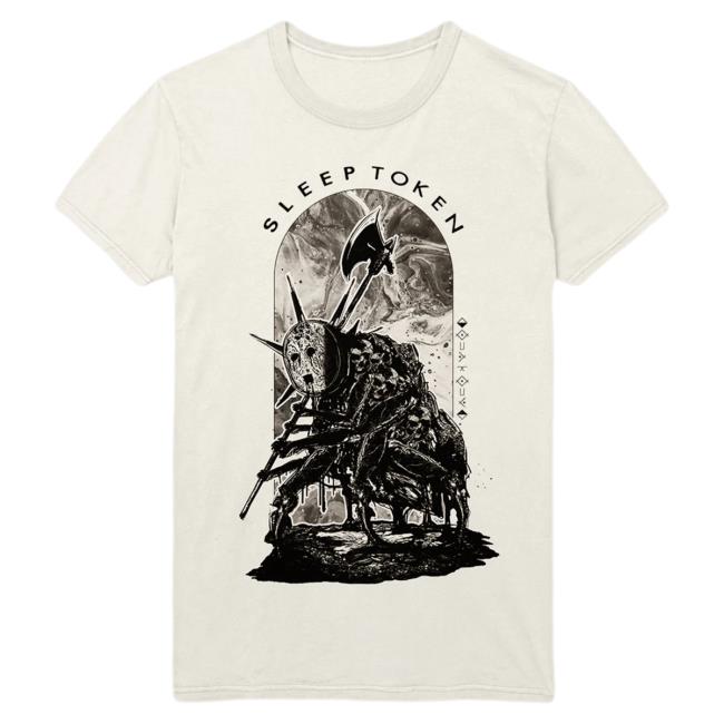 Sleep Token Merch Store Sleep – Token Sleep Token Chokehold Ecru Popover Shirt SleepToken
