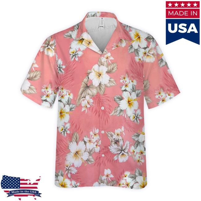 Official Hibiscus Joy Pink Hawaiian Cotton Sweater