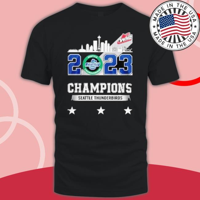 Seattle Thunderbirds 2023 Champions Skyline Shirt