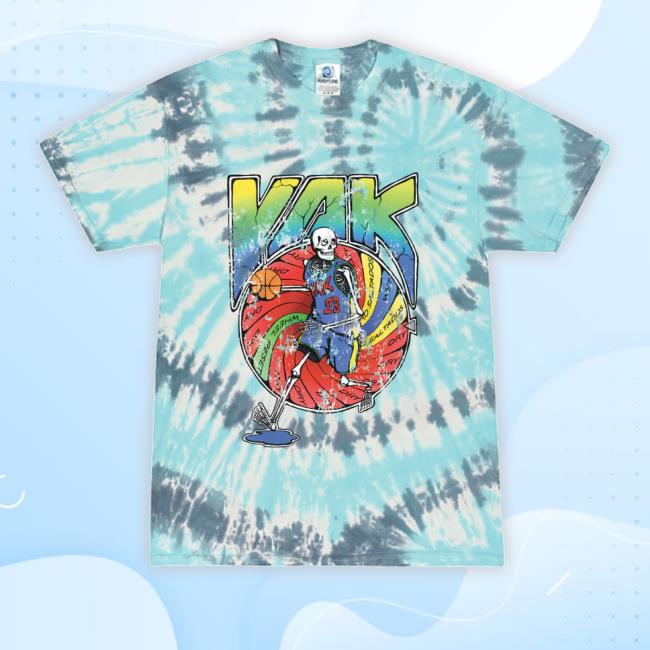 Yak Skeleton Tie Dye Tee Shirt