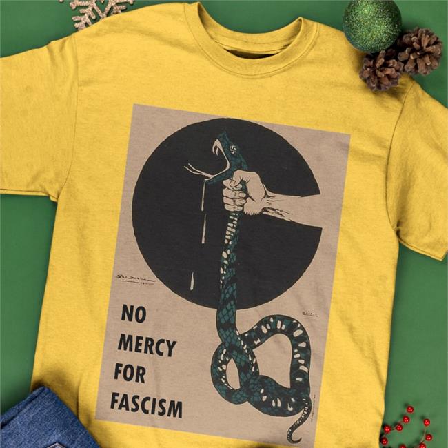 Funny No Mercy For Fascism Shirt