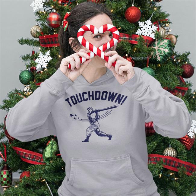Donkeytees Store Touchdown Baseball Shirt Grey