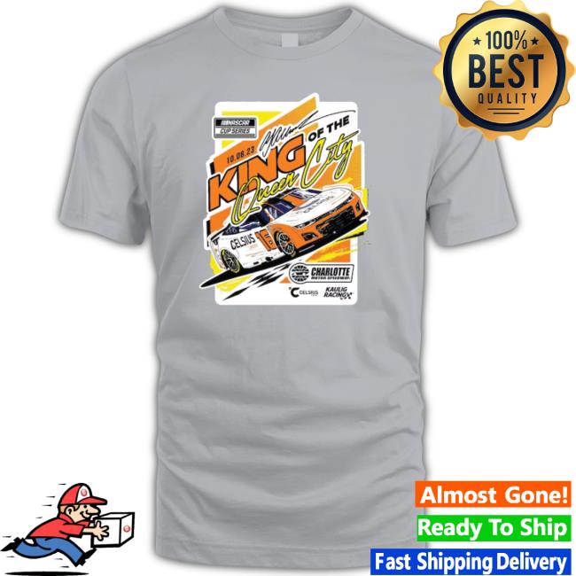 Official Men's A.J. Allmendinger Checkered Flag Sports Heather Gray 2023 Bank Of America Roval 400 Race Winner T-Shirt