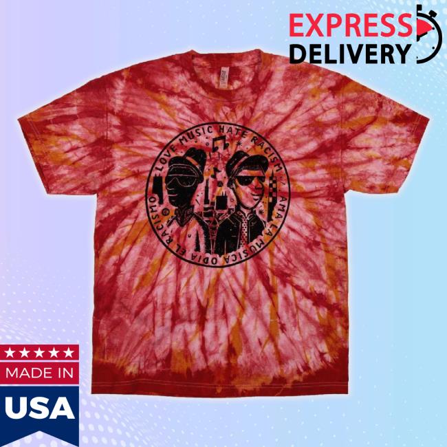 Original Coldcuts Merch Store "Racism Is Ignorance" Charity Tie-Dye TankTop Red Coldcutsmerch Shop