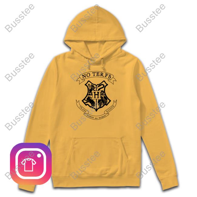 Hogwarts Logo No Terfs Trans Rights Are Human Rights Tee Jarvis Johnson