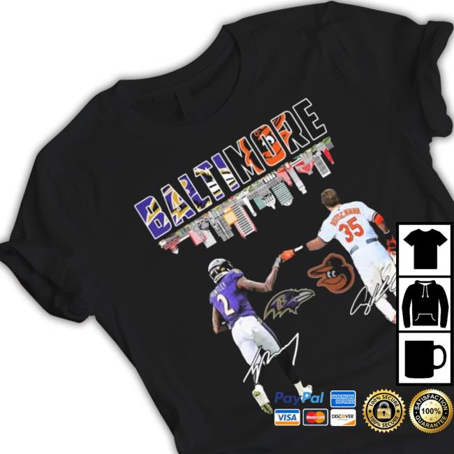 Baltimore Tyler Huntley And Adley Rutschman Signatures Hooded Sweatshirt