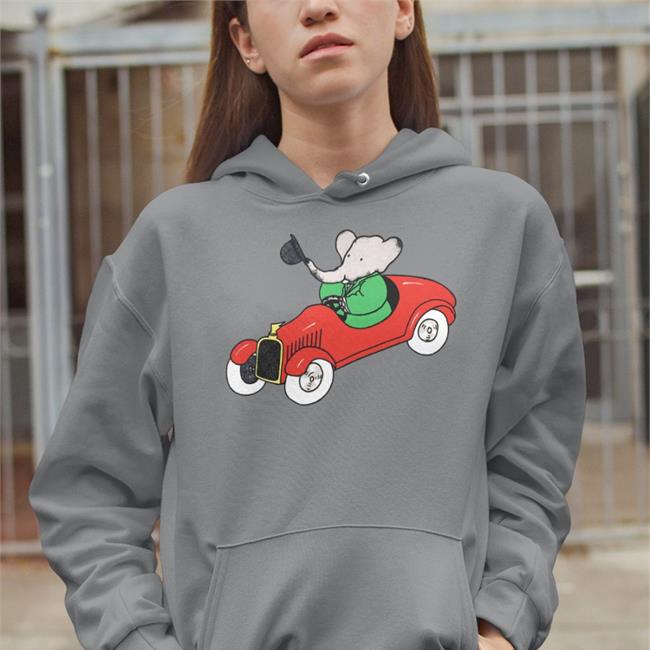 Rowingblazers Store Babar Car Tee Grey