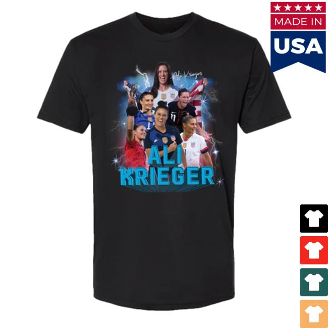 Ussoccer Store Uswnt Ali Krieger Farewell Black Tee