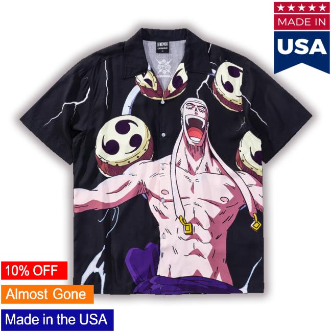 Official The Lucky Shop Carnival X One Piece Enel Hawaii T-Shirt