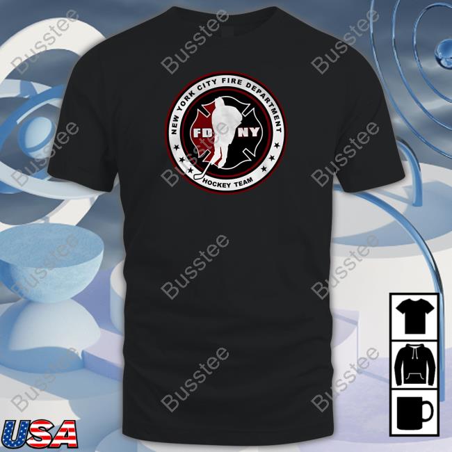Spittin' Chiclets Fdny Hockey New York City Fire Department Hockey Team Shirt