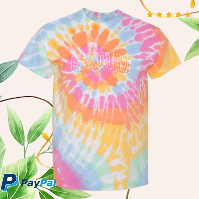 Official Hometown Apparel Clothing Merch Big Stone Gap Virginia Trendy Block Tie Dye Shirt New Aerial Spiral