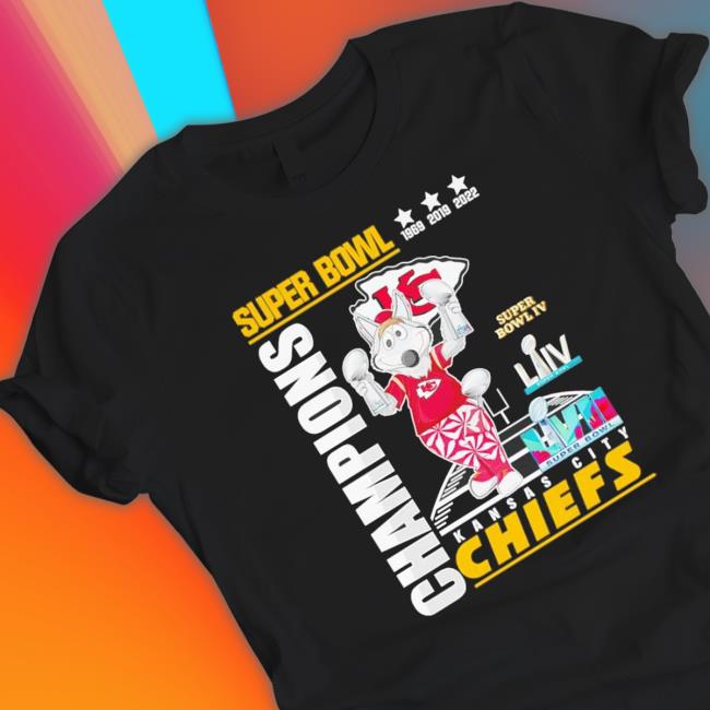 Kc Wolf Kansas City Chiefs 1969 2019 2022 Super Bowl Iv Champions T-shirt