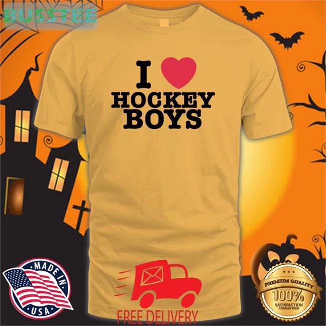 Moximim Store I I Love Hockey Boys Tee Shirt
