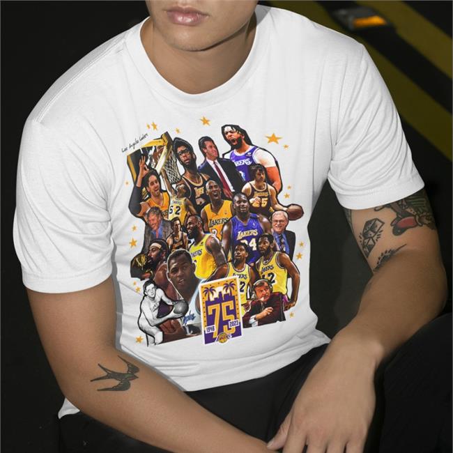 Los Angeles Lakers 75Th Anniversary Tee