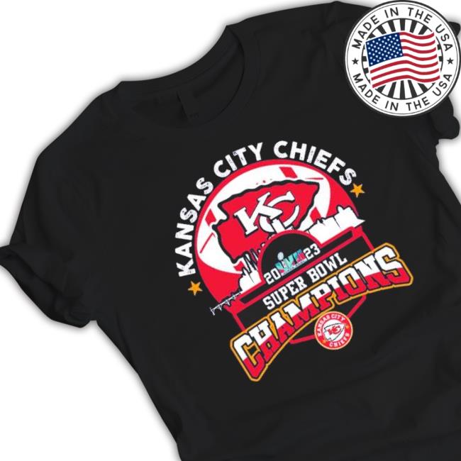 Awesome Kansas City Chiefs 2023 Super Bowl Champions Skyline shirt