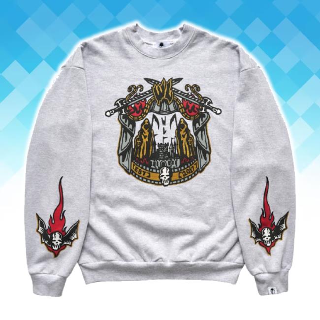 Trending Warrenlotas Merch Store Castle Crest Unisex Sweatshirt Warrenlotas Shop