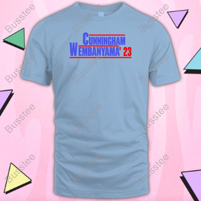 Detroit Pistons Cunningham Wembanyama 23 Shirt