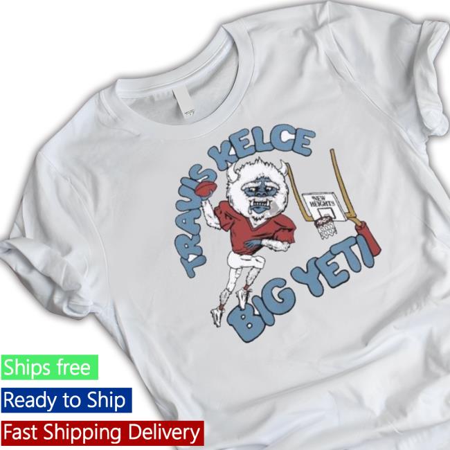 Travis Kelce Big Yeti New Heights Tri-Blend Tee