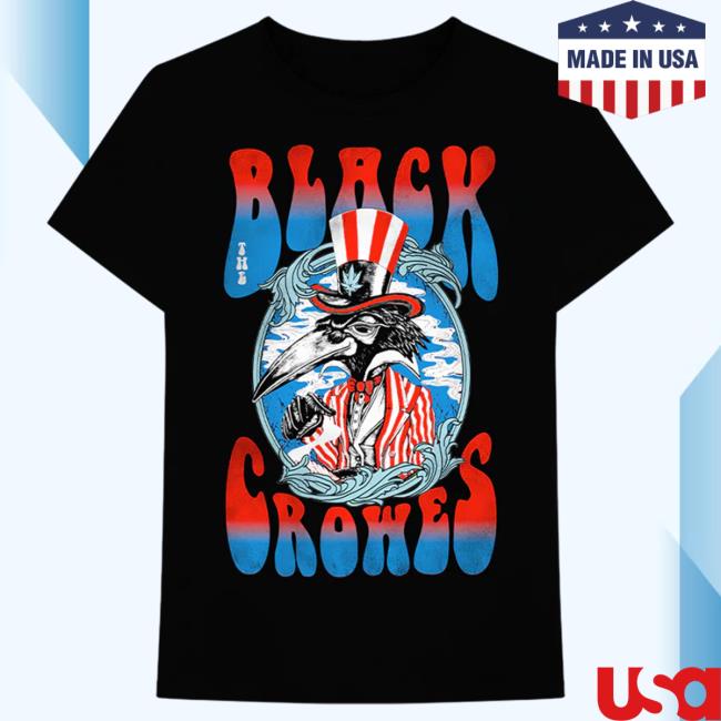 Official The Black Crowes Uncle Sam Crowe T-Shirt