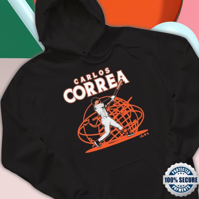 Official Athlete Logos Carlos Correa Hooded Sweatshirt