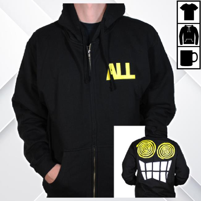Original All Kings Road Merch Store Allroy Zip-Up T-Shirt (Black) All.Kingsroadmerch Shop